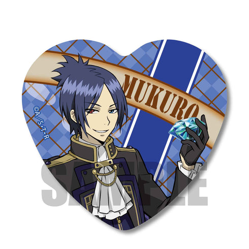 『家庭教師ヒットマンREBORN! 』ハート缶バッジ / 六道 骸 (ボンゴレ探偵事務所)